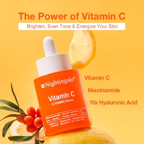 Nightingale C-TONING VITAMIN C SERUM For Face, Anti Aging and Skin Brightening 1.69fl.oz(50ml)  
Nightingale C-TONING VI