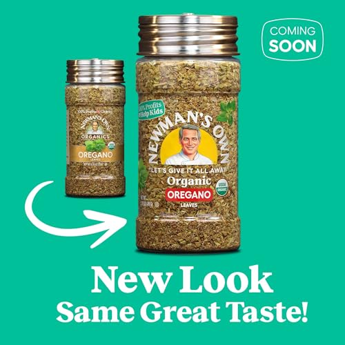 Newman's Own Organic Oregano Leaves for Pasta, Dressings, and Marinades - USDA Certified Organic
| Newman's Own Organic