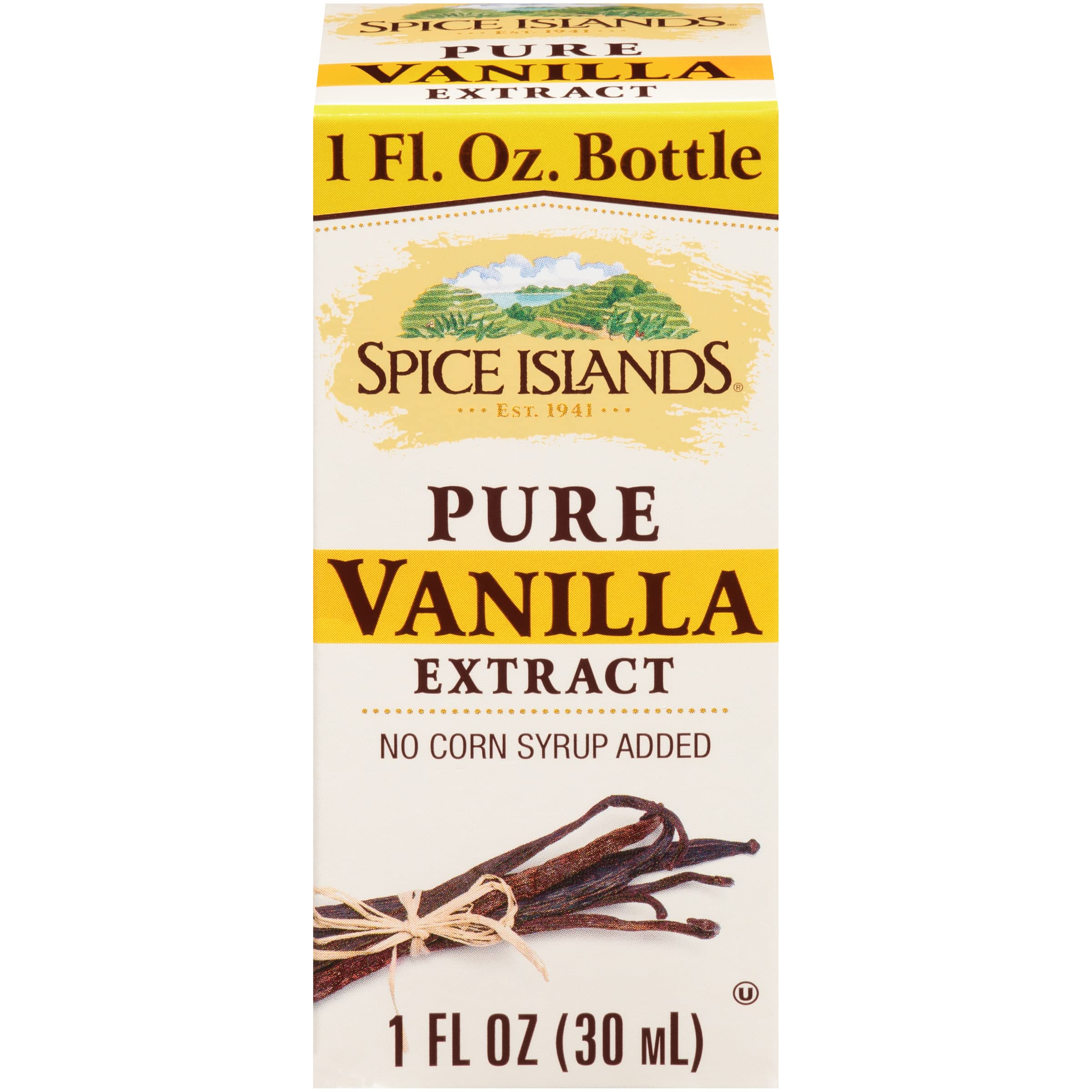 Pure Vanilla Extract from Spice Islands, Authentic Flavor for Baking and Cooking, Perfect Gift for Vanilla Lovers, 1 Ou